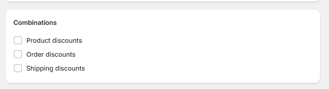 Combination setting